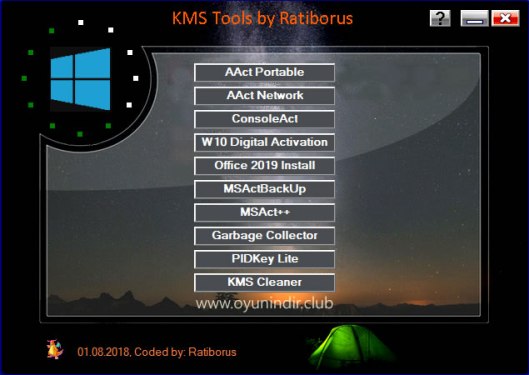 Ratiborus KMS Tools İndir – Windows 10 ve Office Etkinleştirme 15.07.2018