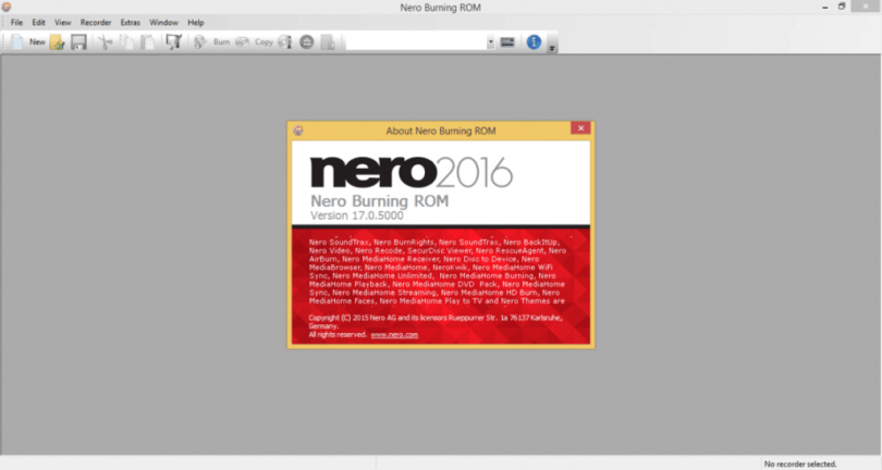 Nero Burning ROM 2016 CD Yazma Programı (% 40 İndirim)